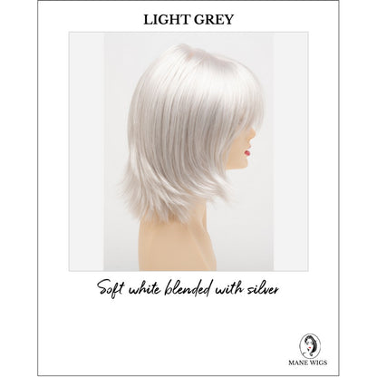 Amber by Envy in Light Grey-Soft white blended with silver
