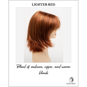 Amber by Envy in Lighter Red-Blend of auburn, copper, and warm blonde