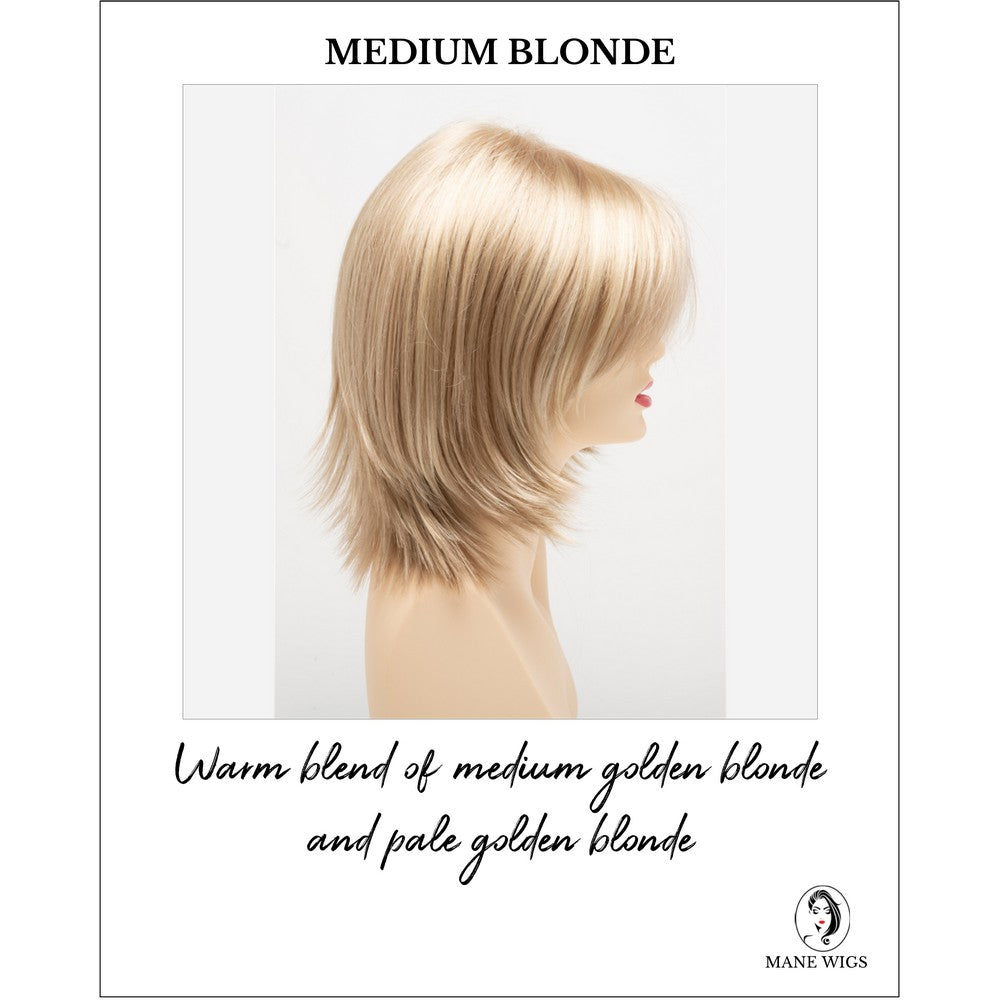 Amber by Envy in Medium Blonde-Warm blend of medium golden blonde and pale golden blonde