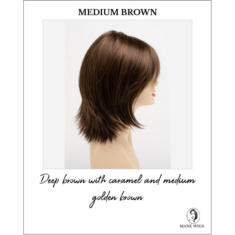 Amber by Envy in Medium Brown-Deep brown with caramel and medium golden brown