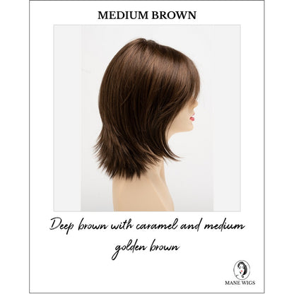 Amber by Envy in Medium Brown-Deep brown with caramel and medium golden brown