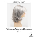 Load image into Gallery viewer, Amber by Envy in Medium Grey-Soft white with silver and 20% medium brown

