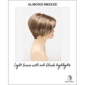 Amy by Envy in Almond Breeze-Light brown with ash blonde highlights