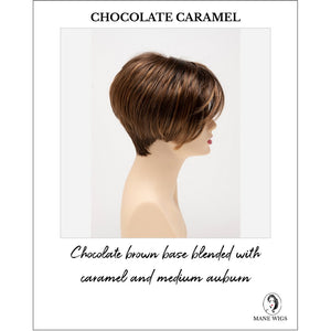 Amy by Envy in Chocolate Caramel-Chocolate brown base blended with caramel and medium auburn