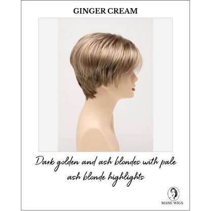 Amy by Envy in Ginger Cream-Dark golden and ash blondes with pale ash blonde highlights