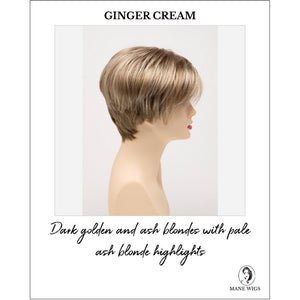 Amy by Envy in Ginger Cream-Dark golden and ash blondes with pale ash blonde highlights