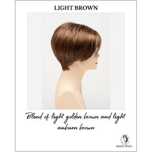 Amy by Envy in Light Brown-Blend of light golden brown and light auburn brown