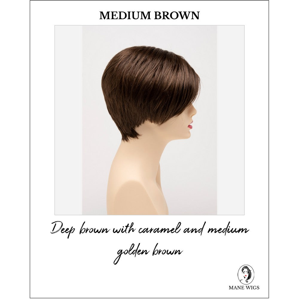 Amy by Envy in Medium Brown-Deep brown with caramel and medium golden brown