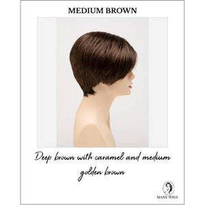 Amy by Envy in Medium Brown-Deep brown with caramel and medium golden brown