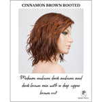 Load image into Gallery viewer, Anima in Cinnamon Brown Rooted-Medium auburn dark auburn and dark brown mix with a deep copper brown root
