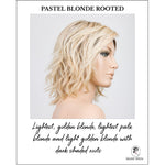 Load image into Gallery viewer, Anima in Pastel Blonde Rooted-Lightest, golden blonde, lightest pale blonde and light golden blonde with dark shaded roots
