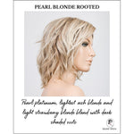 Load image into Gallery viewer, Anima in Pearl Blonde Rooted-Pearl platinum, lightest ash blonde and light strawberry blonde blend with dark shaded roots
