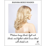 Load image into Gallery viewer, Aria in Bahama Beige Shaded-Medium honey blonde, light ash blonde, and lightest reddish brown blend with shaded roots
