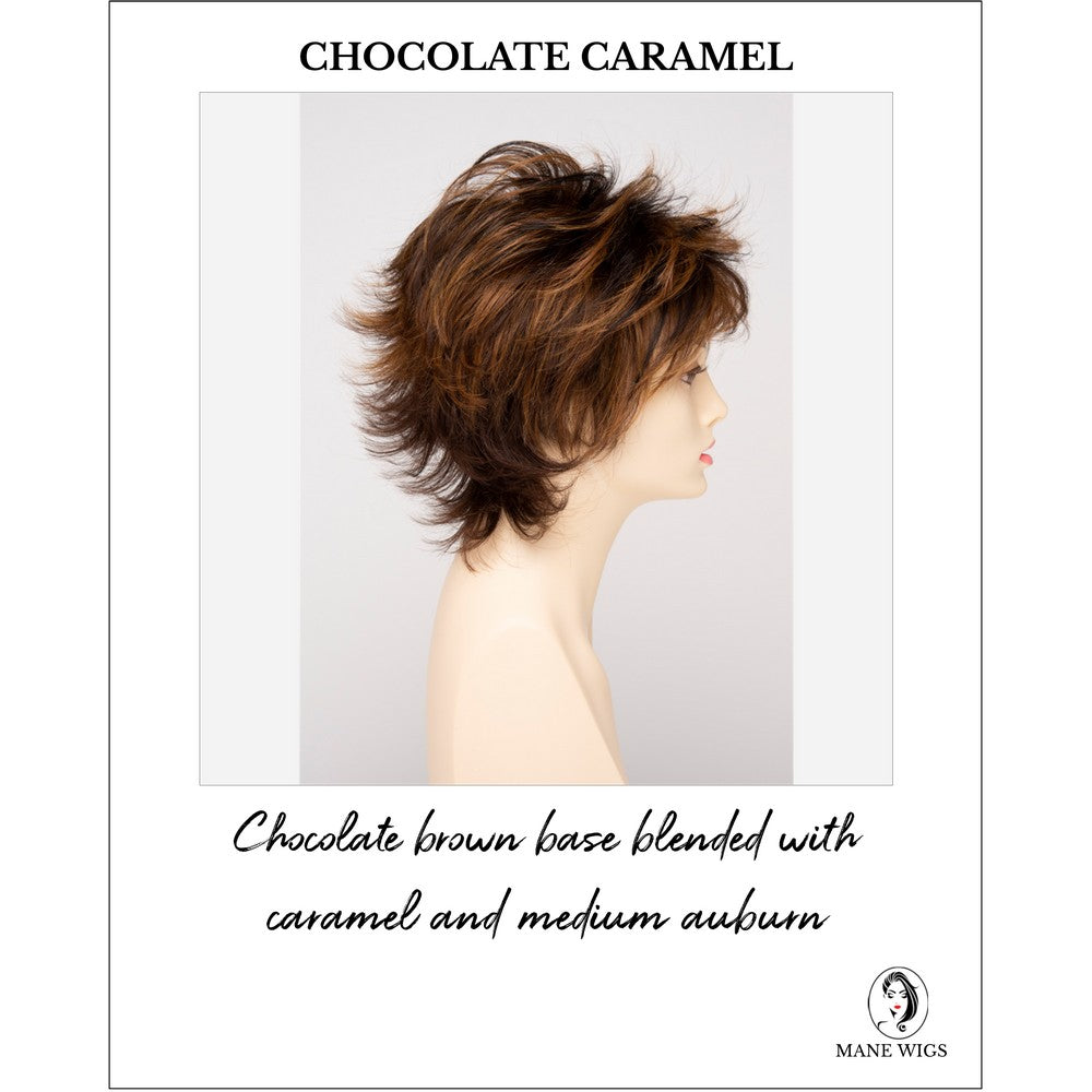 Aria By Envy in Chocolate Caramel-Chocolate brown base blended with caramel and medium auburn