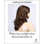 Load image into Gallery viewer, Aria in Chocolate Shaded-Medium brown and light auburn blend with dark shaded roots
