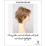 Load image into Gallery viewer, Aria By Envy in Ginger Cream-Dark golden and ash blondes with pale ash blonde highlights
