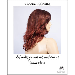 Aria in Granat Red Mix-Red violet, granat red, and darkest brown blend
