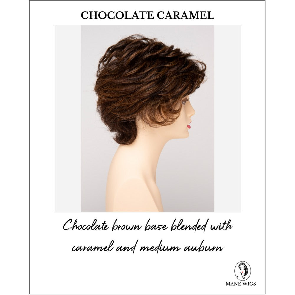 Aubrey By Envy in Chocolate Caramel-Chocolate brown base blended with caramel and medium auburn
