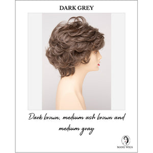 Aubrey By Envy in Dark Grey-Dark brown, medium ash brown and medium gray