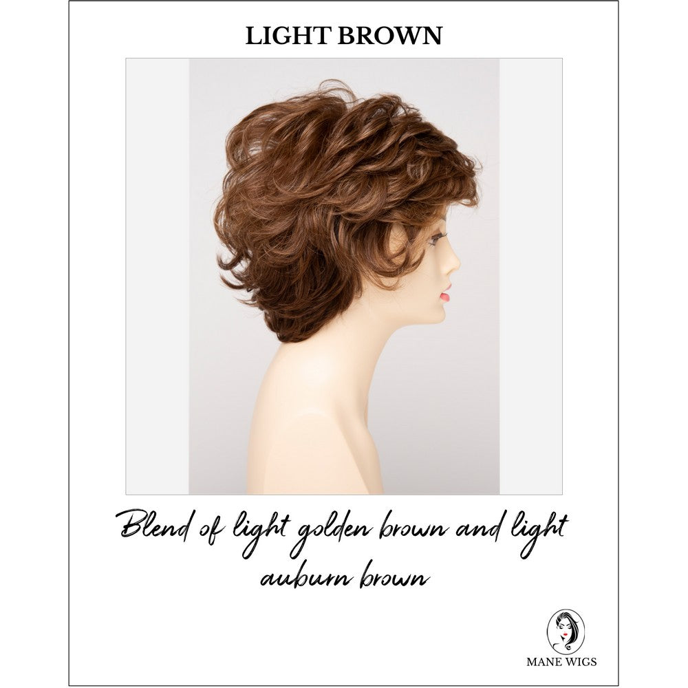 Aubrey By Envy in Light Brown-Blend of light golden brown and light auburn brown