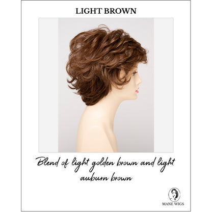 Aubrey By Envy in Light Brown-Blend of light golden brown and light auburn brown