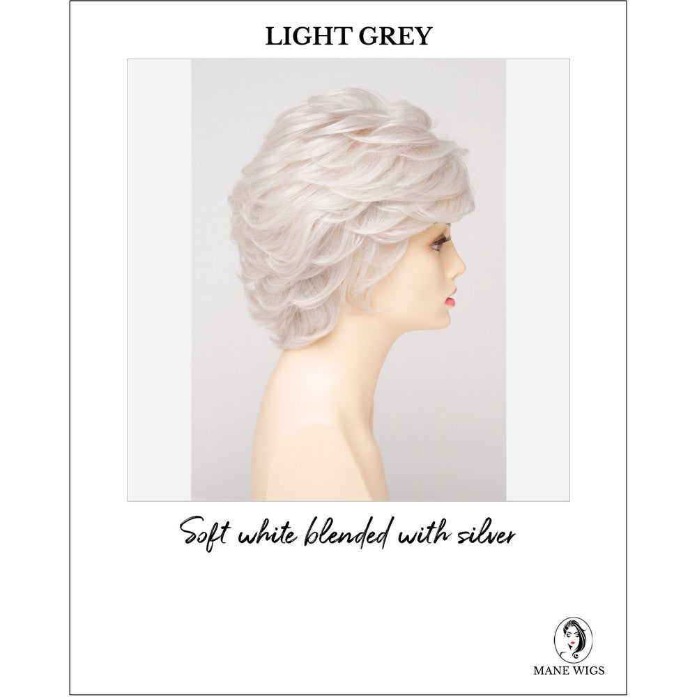 Aubrey By Envy in Light Grey-Soft white blended with silver