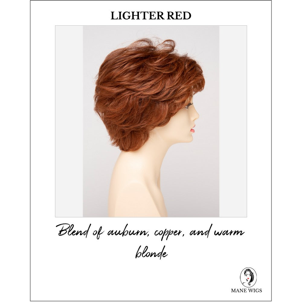 Aubrey By Envy in Lighter Red-Blend of auburn, copper, and warm blonde