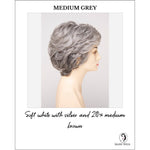 Load image into Gallery viewer, Aubrey By Envy in Medium Grey-Soft white with silver and 20% medium brown
