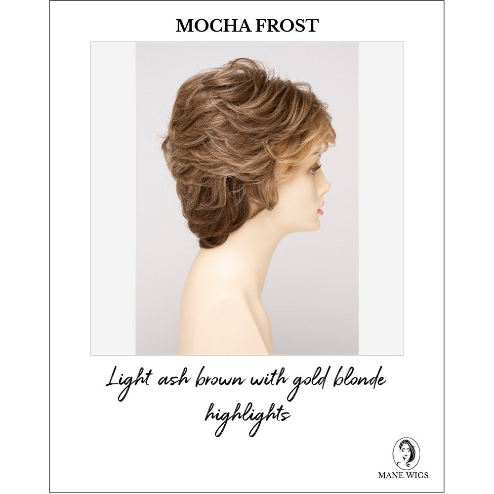 Aubrey By Envy in Mocha Frost-Light ash brown with gold blonde highlights