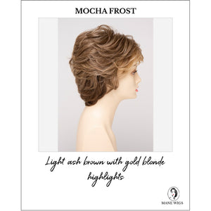 Aubrey By Envy in Mocha Frost-Light ash brown with gold blonde highlights