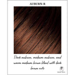 Load image into Gallery viewer, Auburn-R-Dark auburn, medium auburn, and warm medium brown blend with dark brown roots
