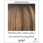 Load image into Gallery viewer, Auburn Sugar-R-Rooted dark with a medium auburn base and dark strawberry blonde highlight
