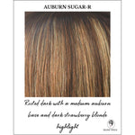 Load image into Gallery viewer, Auburn Sugar-R-Rooted dark with a medium auburn base and dark strawberry blonde highlight
