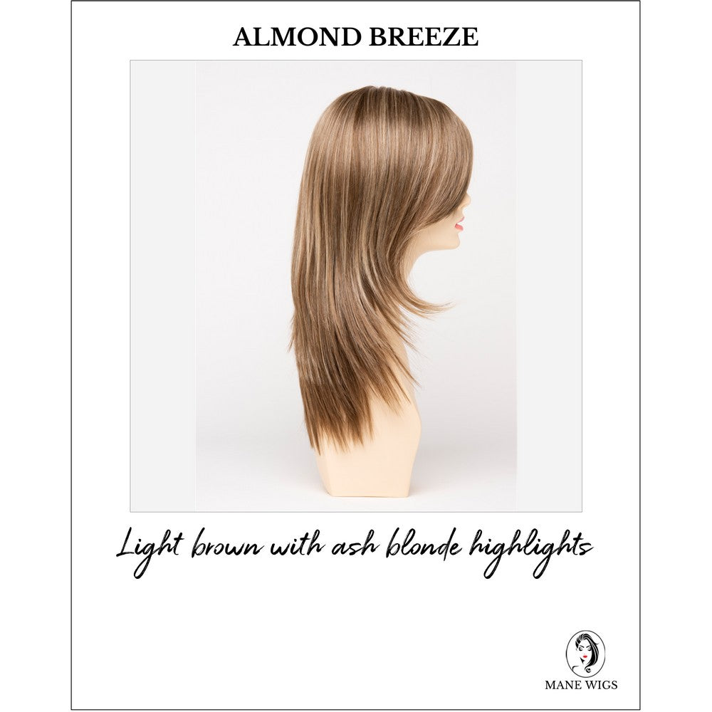 Ava By Envy in Almond Breeze-Light brown with ash blonde highlights