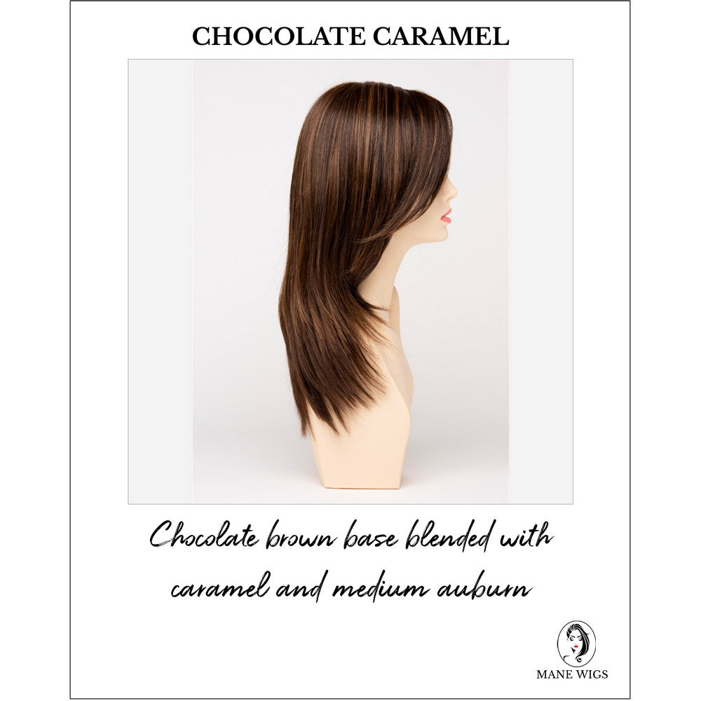 Ava By Envy in Chocolate Caramel-Chocolate brown base blended with caramel and medium auburn