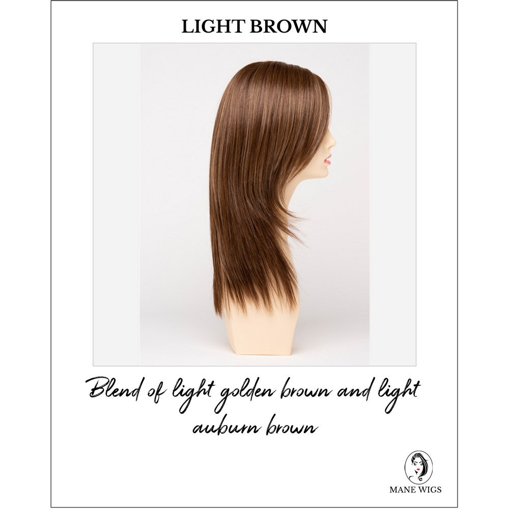 Ava By Envy in Light Brown-Blend of light golden brown and light auburn brown