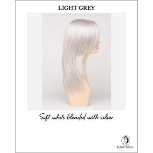 Ava By Envy in Light Grey-Soft white blended with silver