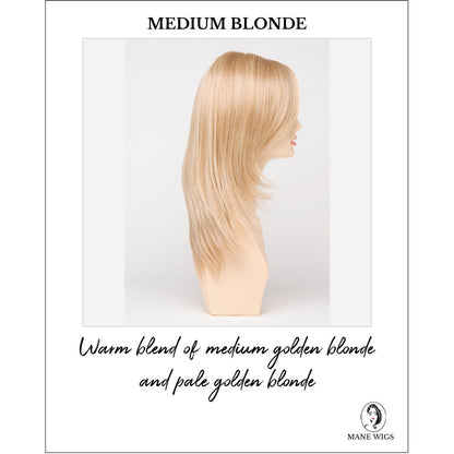 Ava By Envy in Medium Blonde-Warm blend of medium golden blonde and pale golden blonde