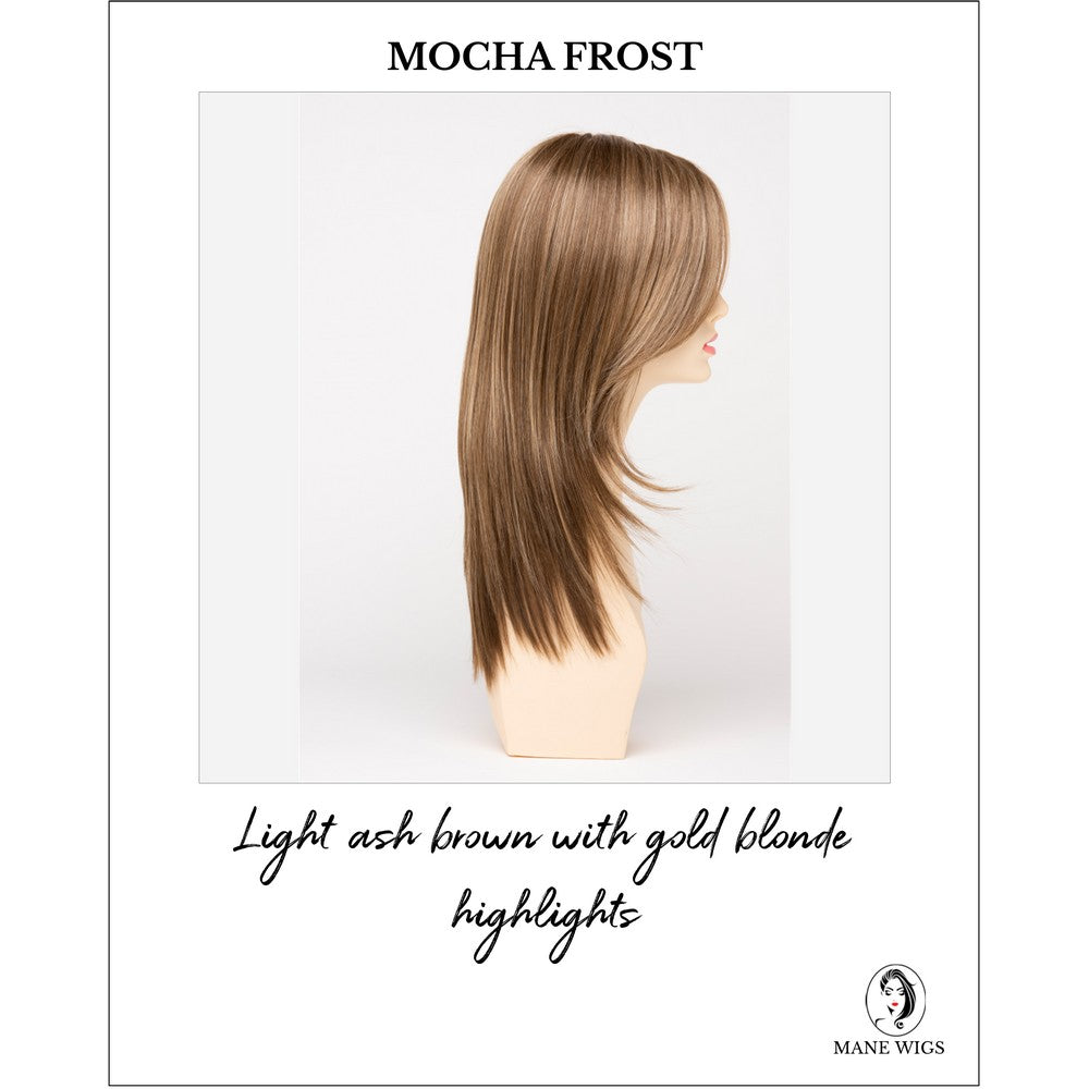 Ava By Envy in Mocha Frost-Light ash brown with gold blonde highlights