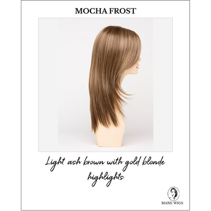 Ava By Envy in Mocha Frost-Light ash brown with gold blonde highlights