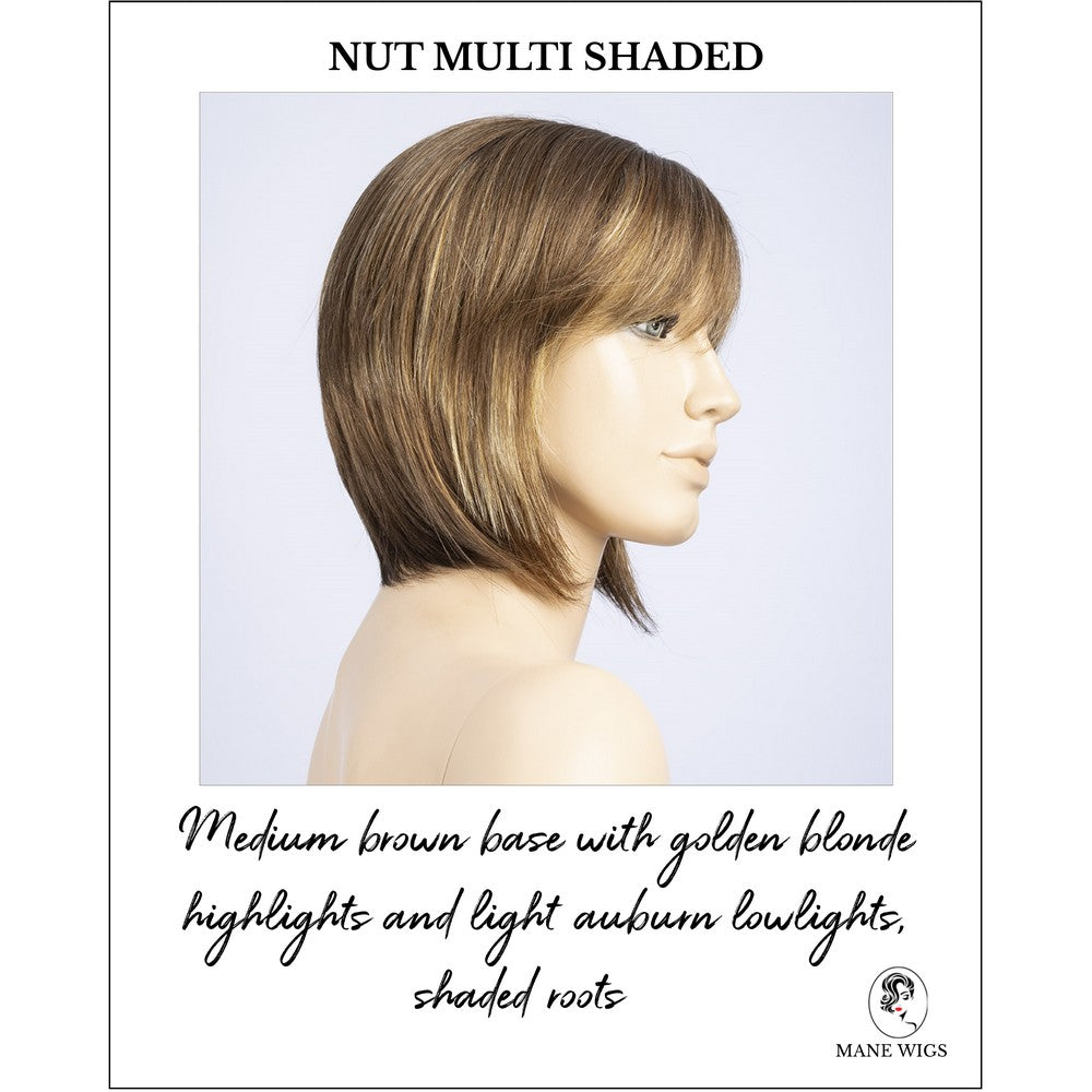 Ava Mono by Ellen Wille in Nut Multi Shaded-Medium brown base with golden blonde highlights and light auburn lowlights, shaded roots