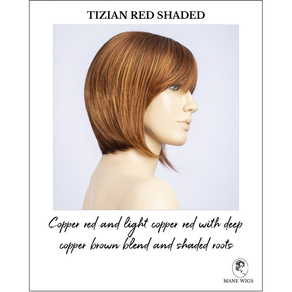 Ava Mono by Ellen Wille in Tizian Red Shaded-Copper red and light copper red with deep copper brown blend and shaded roots
