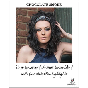 CHOCOLATE SMOKE-Dark brown and chestnut brown blend with fine slate blue highlights