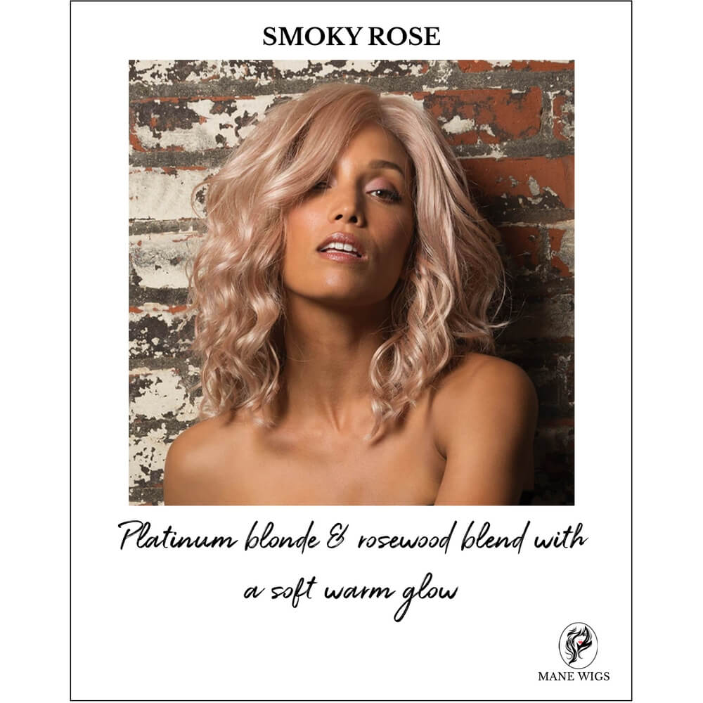 SMOKY ROSE-Platinum blonde & rosewood blend with a soft warm glow