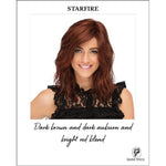 Load image into Gallery viewer, STARFIRE-Dark brown and dark auburn and bright red blend
