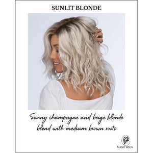 SULNIT BLONDE-Sunny champagne and beige blonde blend with medium brown roots