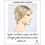 Load image into Gallery viewer, Barletta Hi Mono by Ellen Wille in Champagne Shaded-Lightest ash blonde, medium ash blonde with light golden blonde blend and dark shaded roots
