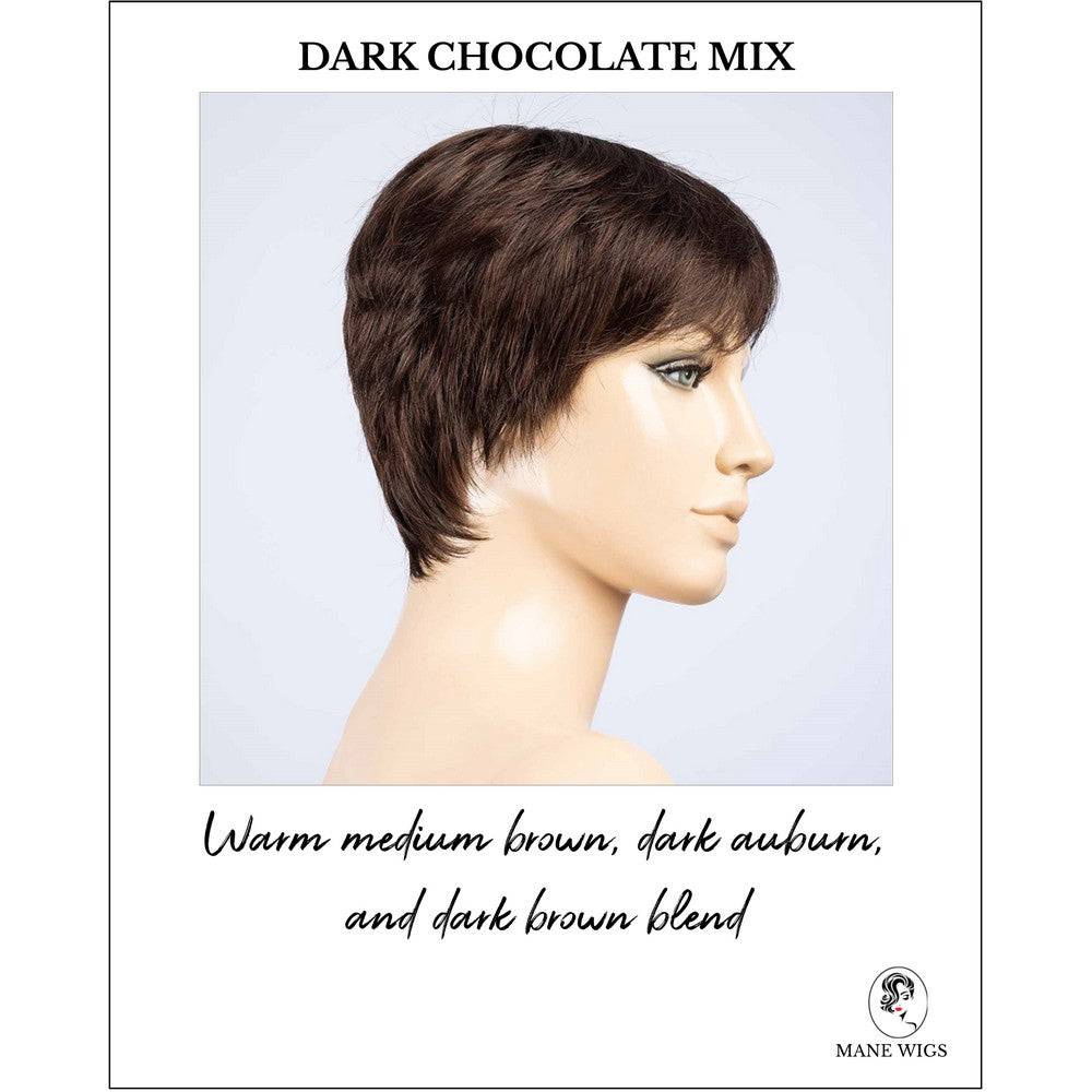 Barletta Hi Mono by Ellen Wille in Dark Chocolate Mix-Warm medium brown, dark auburn, and dark brown blend