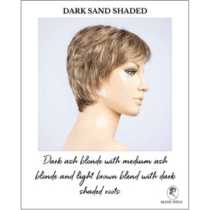 Barletta Hi Mono by Ellen Wille in Dark Sand Shaded-Dark ash blonde with medium ash blonde and light brown blend with dark shaded roots