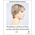 Load image into Gallery viewer, Barletta Hi Mono by Ellen Wille in Ivory Blonde Shaded-Pearl platinum with dark ash blonde and silver white blend with dark shaded roots
